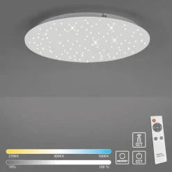 Plafonnier Leuchten-Direkt SPARKLE LED Blanc, 1 lumière, Télécommandes
