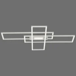 Plafonnier Leuchten-Direkt ASMIN LED Acier brossé, 1 lumière, Télécommandes