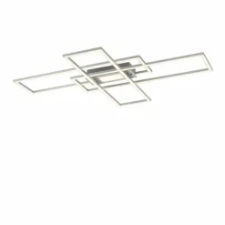 Plafonnier Leuchten-Direkt ASMIN LED Acier brossé, 1 lumière, Télécommandes