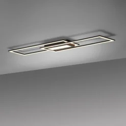 Plafonnier Leuchten-Direkt ASMIN LED Noir, 1 lumière