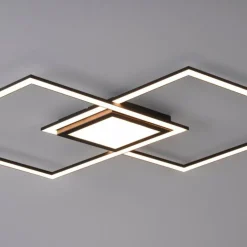 Plafonnier Leuchten-Direkt ASMIN LED Noir, 1 lumière
