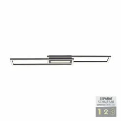 Plafonnier Leuchten-Direkt ASMIN LED Noir, 1 lumière