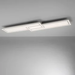 Plafonnier Leuchten-Direkt EDGING LED Blanc, 1 lumière, Télécommandes