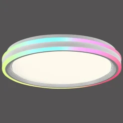 Plafonnier Leuchten-Direkt SPHERIC LED Blanc, 2 lumières, Télécommandes, Changeur de couleurs