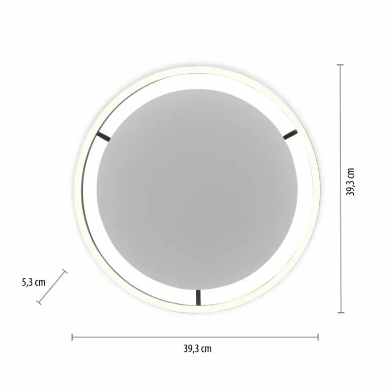 Plafonnier Leuchten-Direkt RITUS LED Anthracite, 1 lumière