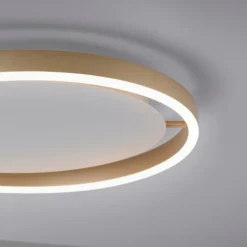 Plafonnier Leuchten-Direkt RITUS LED Laiton, 1 lumière