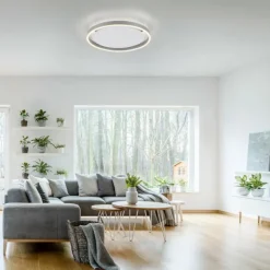 Plafonnier Leuchten-Direkt RITUS LED Aluminium, 1 lumière