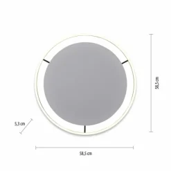 Plafonnier Leuchten-Direkt RITUS LED Anthracite, 1 lumière