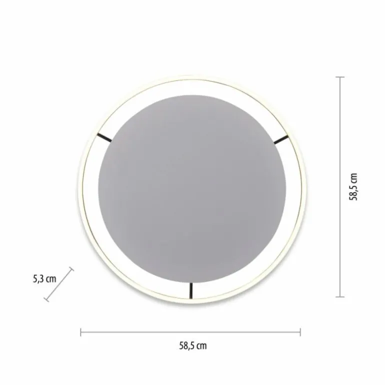 Plafonnier Leuchten-Direkt RITUS LED Anthracite, 1 lumière