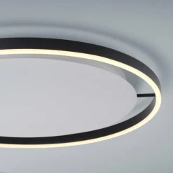 Plafonnier Leuchten-Direkt RITUS LED Anthracite, 1 lumière