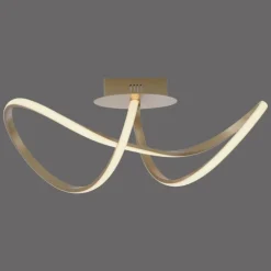 Plafonnier Leuchten-Direkt MARIA LED Laiton, 1 lumière