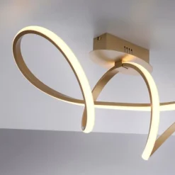 Plafonnier Leuchten-Direkt MARIA LED Laiton, 1 lumière