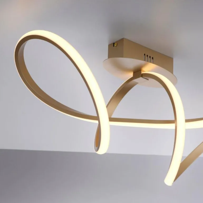 Plafonnier Leuchten-Direkt MARIA LED Laiton, 1 lumière