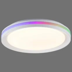 Plafonnier Leuchten-Direkt RIBBON LED Blanc, 2 lumières, Télécommandes, Changeur de couleurs