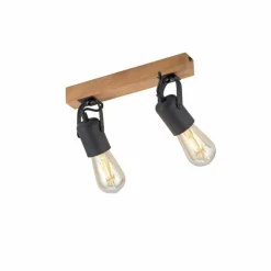 Plafonnier Leuchten-Direkt CANOP Écru, Noir, 2 lumières