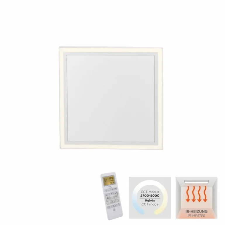 Plafonnier Leuchten-Direkt BEROA LED Blanc, 1 lumière, Télécommandes