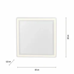 Plafonnier Leuchten-Direkt BEROA LED Blanc, 1 lumière, Télécommandes