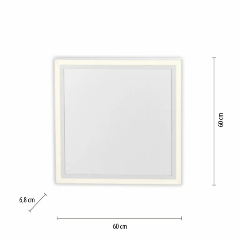 Plafonnier Leuchten-Direkt BEROA LED Blanc, 1 lumière, Télécommandes