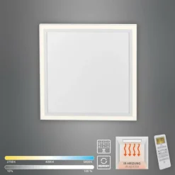 Plafonnier Leuchten-Direkt BEROA LED Blanc, 1 lumière, Télécommandes