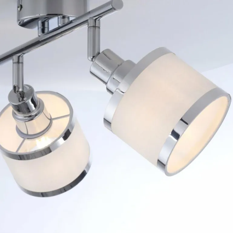 Plafonnier Leuchten-Direkt ACCOR Argenté, 2 lumières