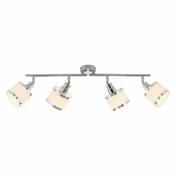 Plafonnier Leuchten-Direkt ACCOR Argenté, 4 lumières