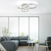 Plafonnier Leuchten-Direkt LILLUTI LED Argenté, 2 lumières, Télécommandes
