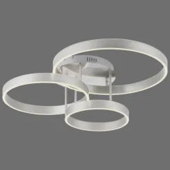 Plafonnier Leuchten-Direkt LILLUTI LED Argenté, 2 lumières, Télécommandes