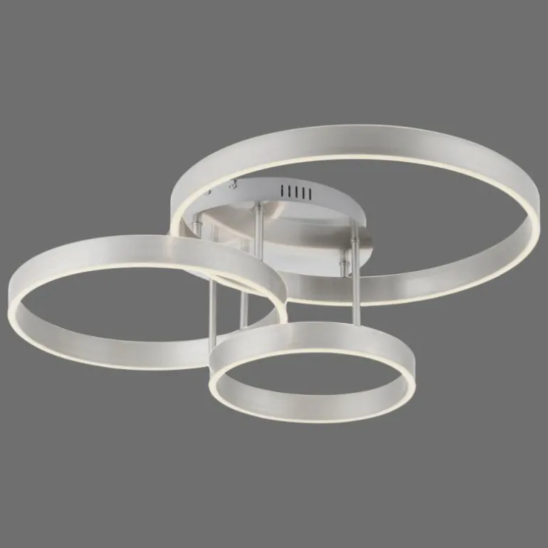 Plafonnier Leuchten-Direkt LILLUTI LED Argenté, 2 lumières, Télécommandes