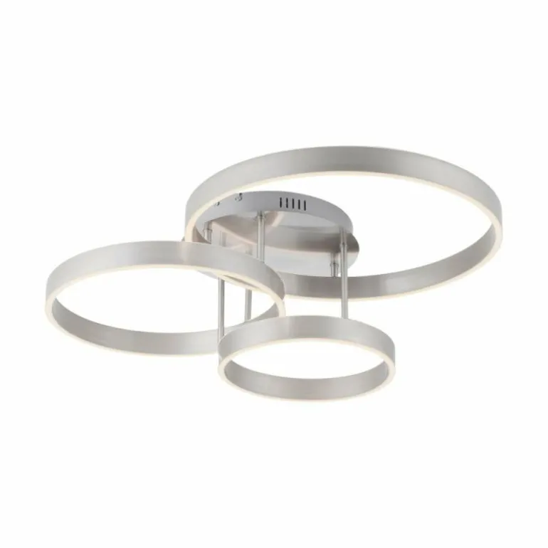 Plafonnier Leuchten-Direkt LILLUTI LED Argenté, 2 lumières, Télécommandes