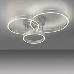 Plafonnier Leuchten-Direkt LILLUTI LED Argenté, 2 lumières, Télécommandes