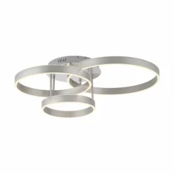 Plafonnier Leuchten-Direkt LILLUTI LED Argenté, 2 lumières, Télécommandes