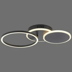 Plafonnier Leuchten-Direkt SEVENT LED Noir, 1 lumière