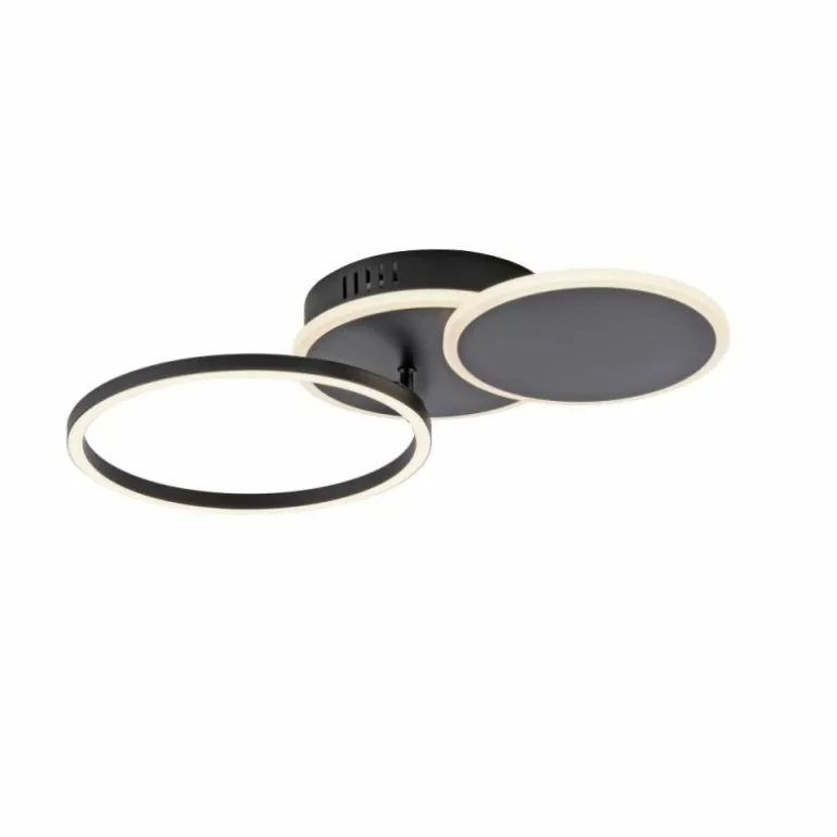 Plafonnier Leuchten-Direkt SEVENT LED Noir, 1 lumière