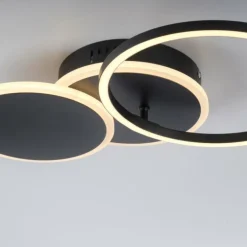 Plafonnier Leuchten-Direkt SEVENT LED Noir, 1 lumière