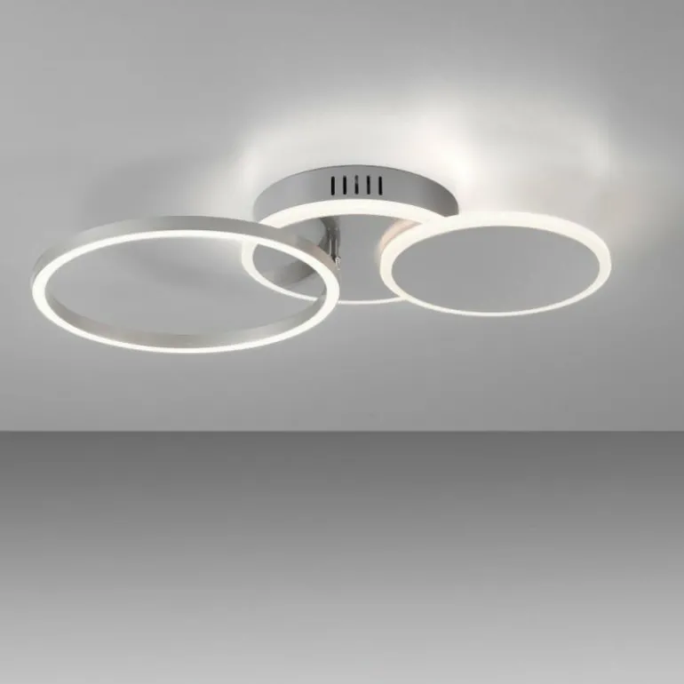 Plafonnier Leuchten-Direkt SEVENT LED Argenté, 1 lumière