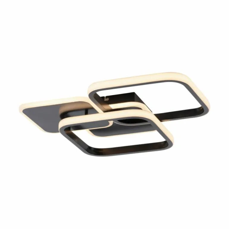 Plafonnier Leuchten-Direkt SEVENT LED Noir, 1 lumière