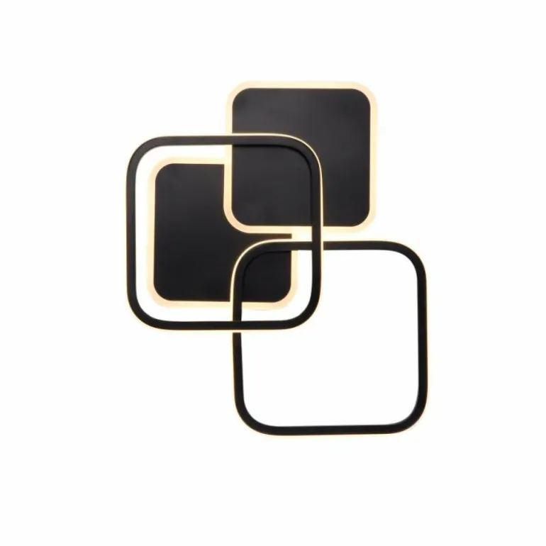 Plafonnier Leuchten-Direkt SEVENT LED Noir, 1 lumière