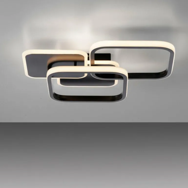 Plafonnier Leuchten-Direkt SEVENT LED Noir, 1 lumière