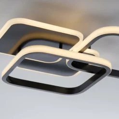 Plafonnier Leuchten-Direkt SEVENT LED Noir, 1 lumière