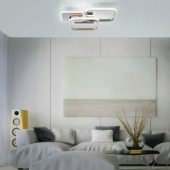 Plafonnier Leuchten-Direkt SEVENT LED Argenté, 1 lumière