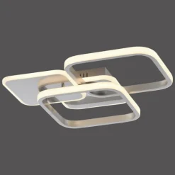 Plafonnier Leuchten-Direkt SEVENT LED Argenté, 1 lumière