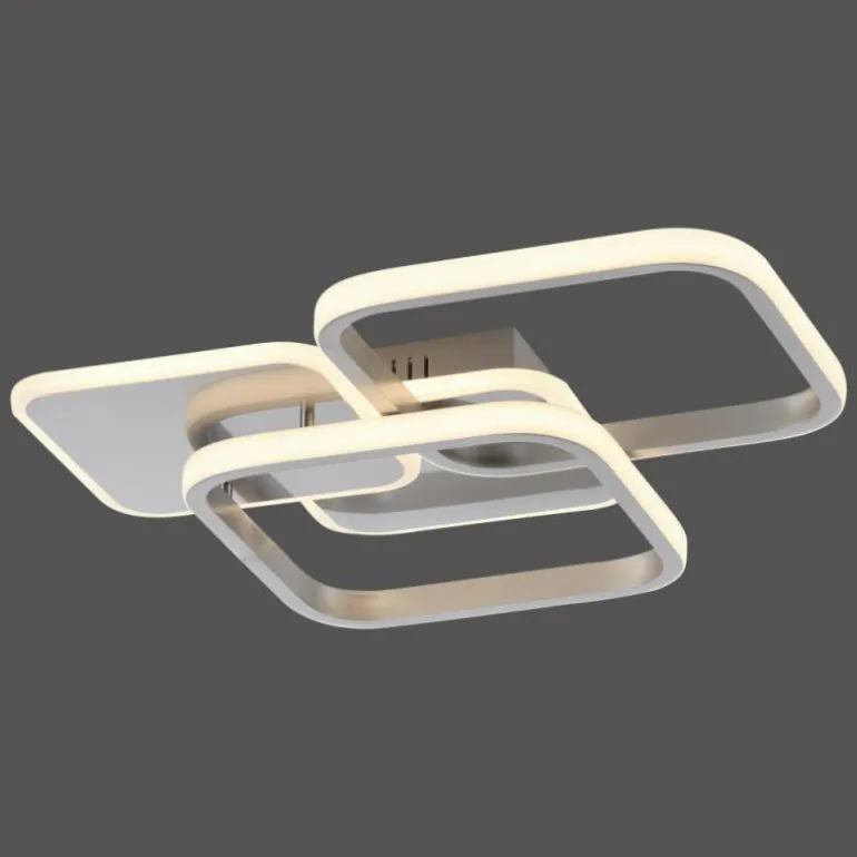 Plafonnier Leuchten-Direkt SEVENT LED Argenté, 1 lumière