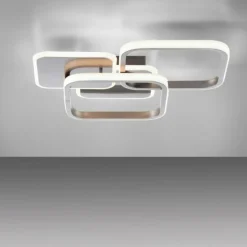 Plafonnier Leuchten-Direkt SEVENT LED Argenté, 1 lumière