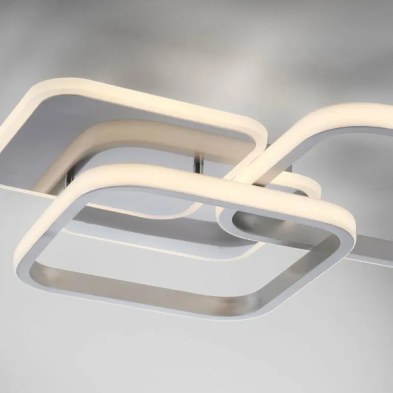 Plafonnier Leuchten-Direkt SEVENT LED Argenté, 1 lumière