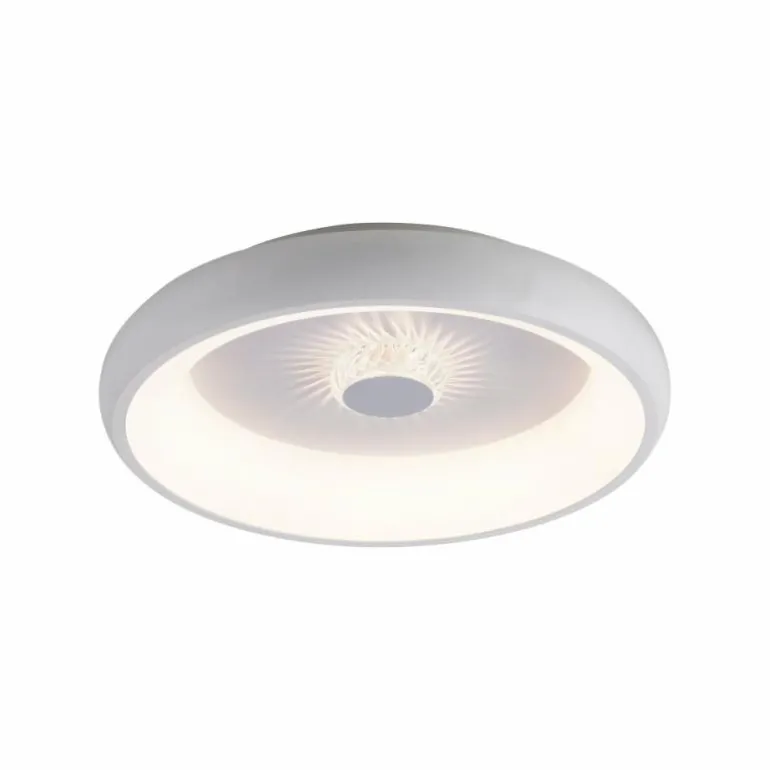 Plafonnier Leuchten-Direkt VERTIGO LED Blanc, 1 lumière, Télécommandes