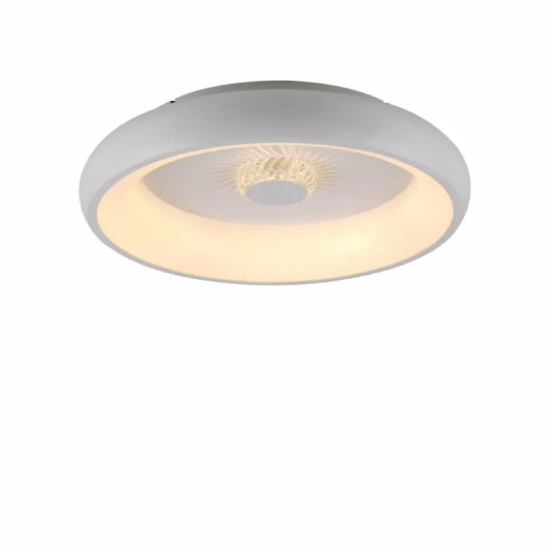 Plafonnier Leuchten-Direkt VERTIGO LED Blanc, 1 lumière, Télécommandes