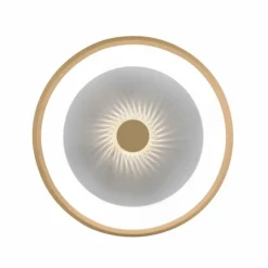 Plafonnier Leuchten-Direkt VERTIGO LED Or, 1 lumière, Télécommandes