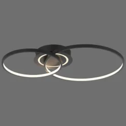 Plafonnier Leuchten-Direkt ASMINA LED Noir, 2 lumières