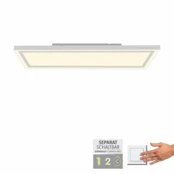 Plafonnier Leuchten-Direkt BEDGING LED Blanc, 1 lumière