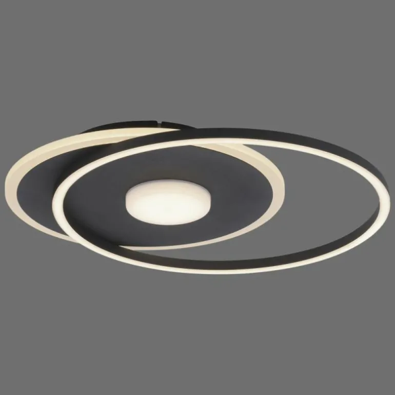 Plafonnier Leuchten-Direkt DOMINO LED Noir, 1 lumière